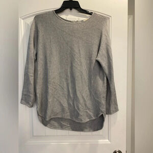 Michael Kors Grey Hi-Lo Sweater size large with zippered back